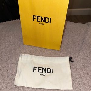Authentic FENDI gift bag + travel baggy